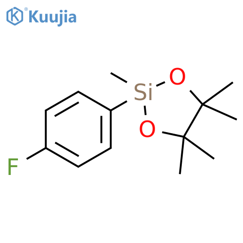 1,3-Dioxa-2-silacyclopentane, 2-(4-fluorophenyl)-2,4,4,5,5-pentamethyl- structure