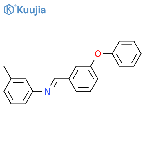 Benzenamine, 3-methyl-N-[(3-phenoxyphenyl)methylene]- structure