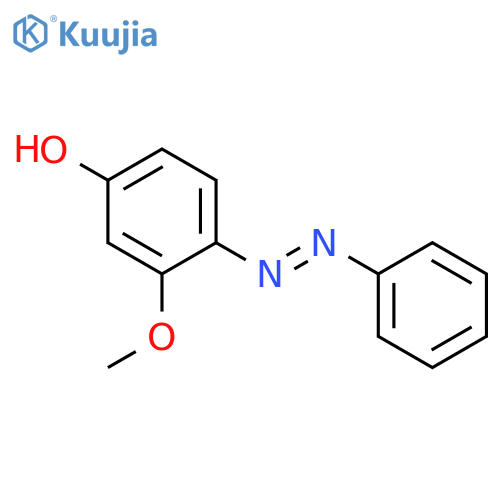 Phenol, 3-methoxy-4-(phenylazo)- structure
