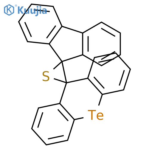 Dispiro[9H-fluorene-9,2'-thiirane-3',9''-[9H]telluroxanthene] structure