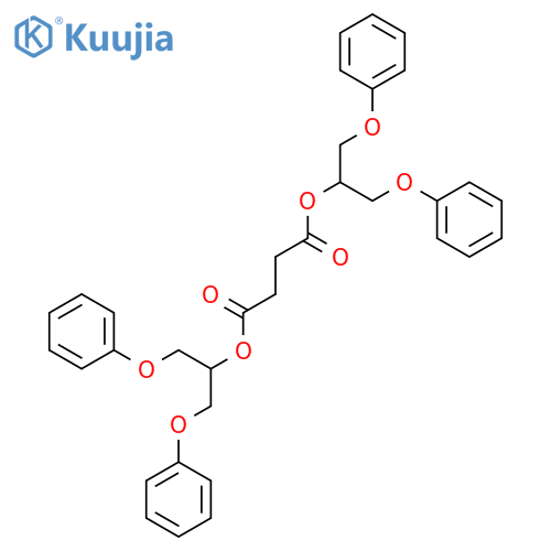 Butanedioic acid, bis[2-phenoxy-1-(phenoxymethyl)ethyl] ester structure