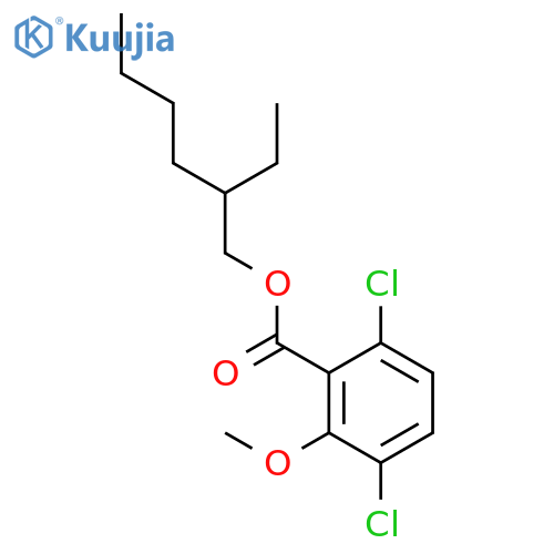 Benzoic acid, 3,6-dichloro-2-methoxy-, 2-ethylhexyl ester structure