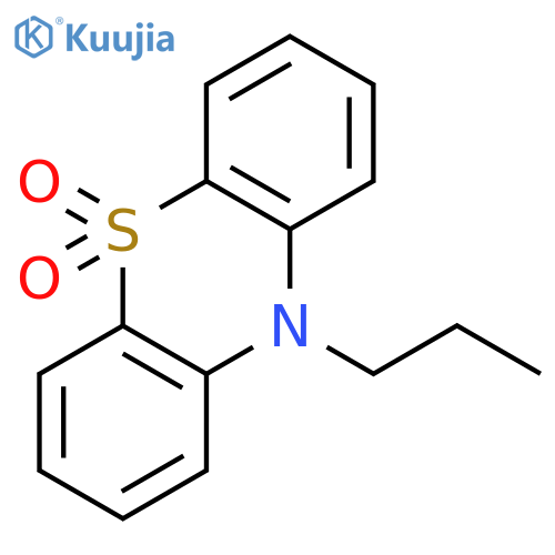 10H-PHENOTHIAZINE, 10-PROPYL-, 5,5-DIOXIDE structure