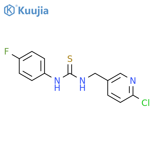 Thiourea, N-[(6-chloro-3-pyridinyl)methyl]-N'-(4-fluorophenyl)- structure