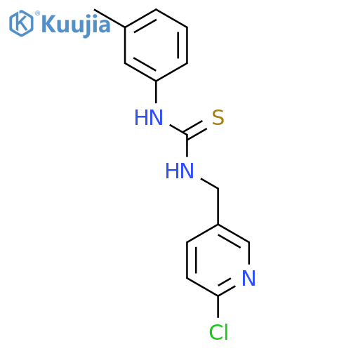 THIOUREA, N-[(6-CHLORO-3-PYRIDINYL)METHYL]-N'-(3-METHYLPHENYL)- structure