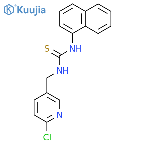 Thiourea, N-[(6-chloro-3-pyridinyl)methyl]-N'-1-naphthalenyl- structure
