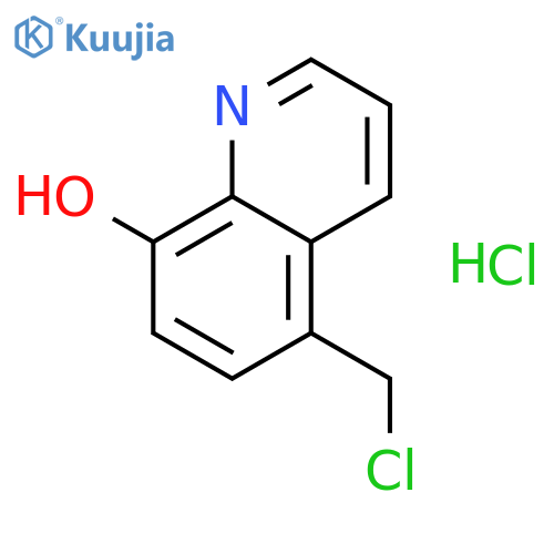 5-(chloromethyl)quinolin-8-ol hydrochloride structure
