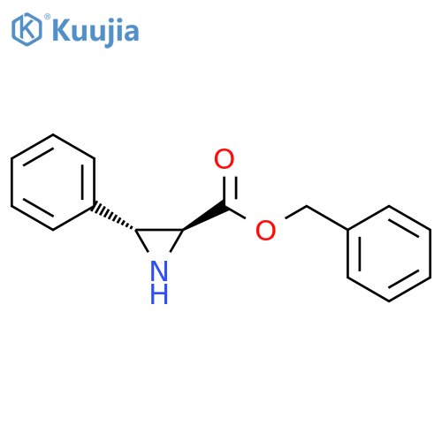 2-AZIRIDINECARBOXYLIC ACID, 3-PHENYL-, PHENYLMETHYL ESTER, (2S,3R)- structure