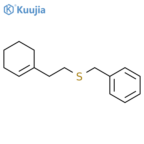 BENZENE, [[[2-(1-CYCLOHEXEN-1-YL)ETHYL]THIO]METHYL]- structure