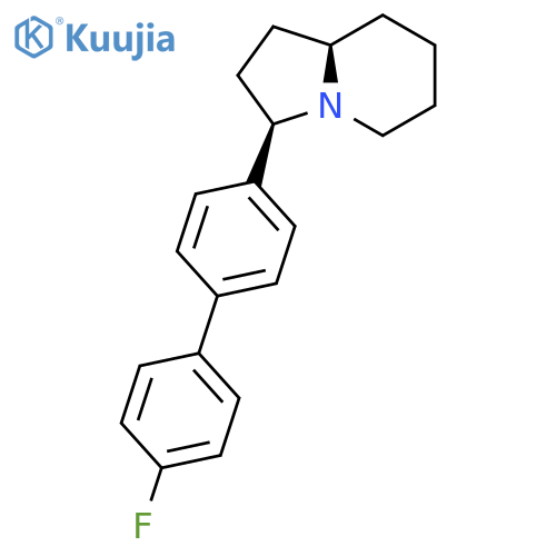 Indolizine, 3-(4'-fluoro[1,1'-biphenyl]-4-yl)octahydro-, (3R,8aR)-rel- structure
