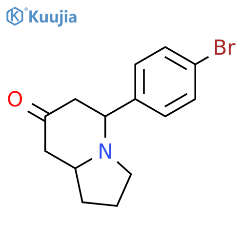 7(1H)-Indolizinone, 5-(4-bromophenyl)hexahydro- structure