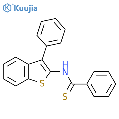 N-(3-Phenyl-2-benzo[b]thienyl)thiobenzamide structure