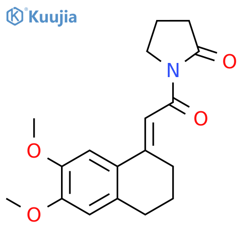 1-[(2z)-2-(6,7-dimethoxy-3,4-dihydro-2h-naphthalen-1-ylidene)acetyl]pyrrolidin-2-one structure