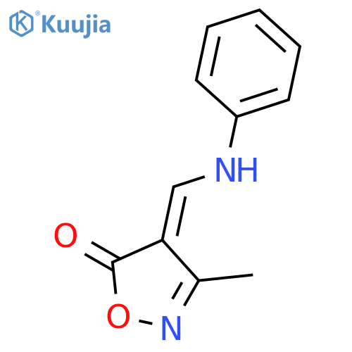 5(4H)-ISOXAZOLONE, 3-METHYL-4-[(PHENYLAMINO)METHYLENE]- structure