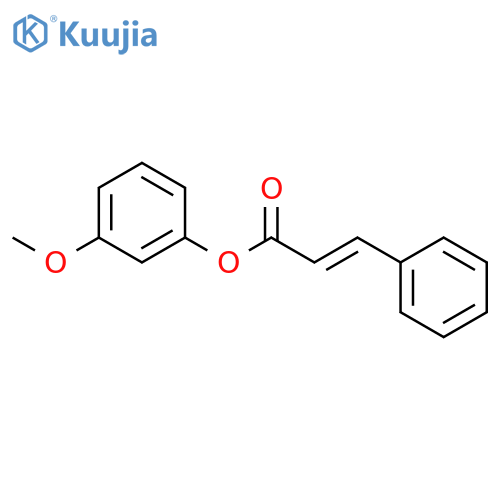 2-PROPENOIC ACID, 3-PHENYL-, 3-METHOXYPHENYL ESTER structure