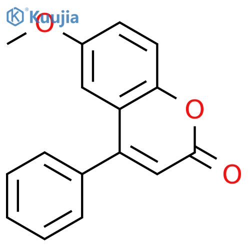 2H-1-BENZOPYRAN-2-ONE, 6-METHOXY-4-PHENYL- structure