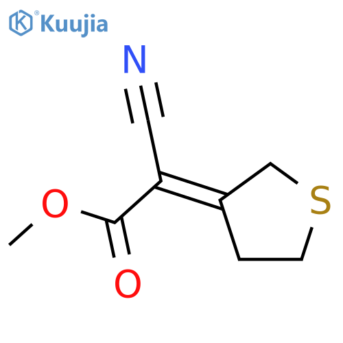 Methyl 2-cyano-2-(3-tetrahydrothienylidene)acetate structure