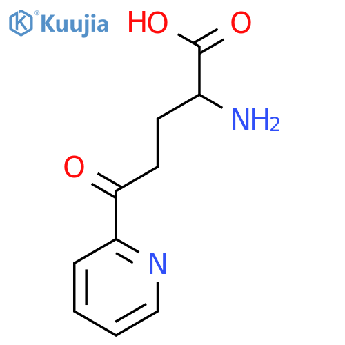 2-amino-5-oxo-5-pyridin-2-yl-pentanoic acid structure