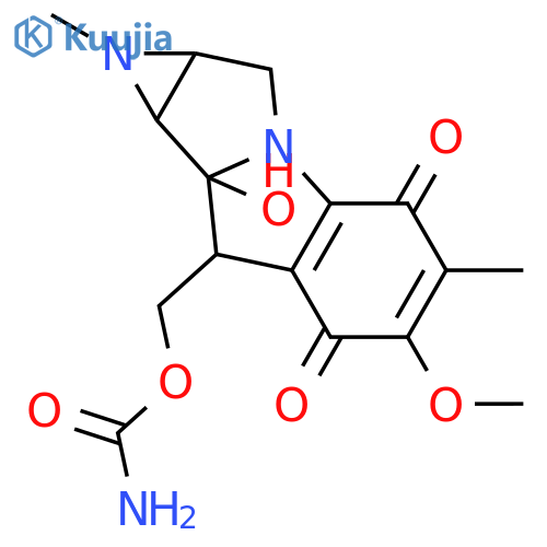 Azirino[2',3':3,4]pyrrolo[1,2-a]indole-4,7-dione,8-[[(aminocarbonyl)oxy]methyl]-1,1a,2,8,8a,8b-hexahydro-8a-hydroxy-6-methoxy-1,5-dimethyl-,(1aS,8R,8aR,8bS)- structure
