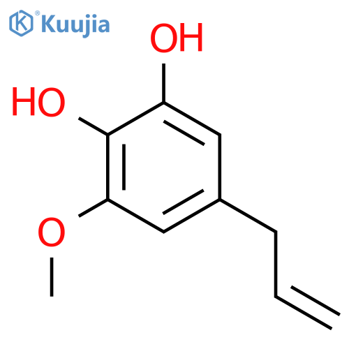 5-Allyl-1-methoxy-2,3-dihydroxybenzene structure