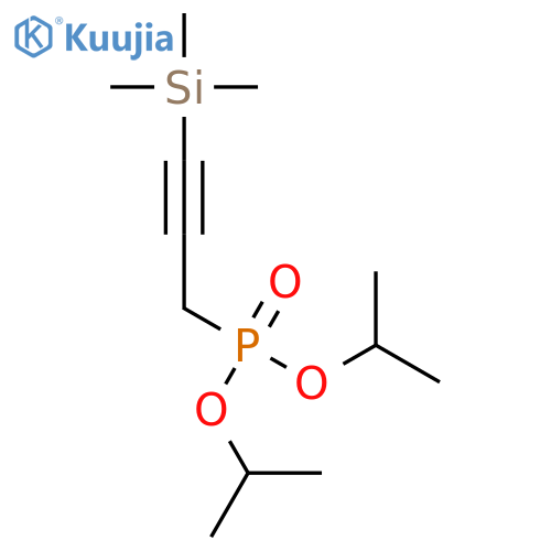 PHOSPHONIC ACID, [3-(TRIMETHYLSILYL)-2-PROPYNYL]-, BIS(1-METHYLETHYL) ESTER structure