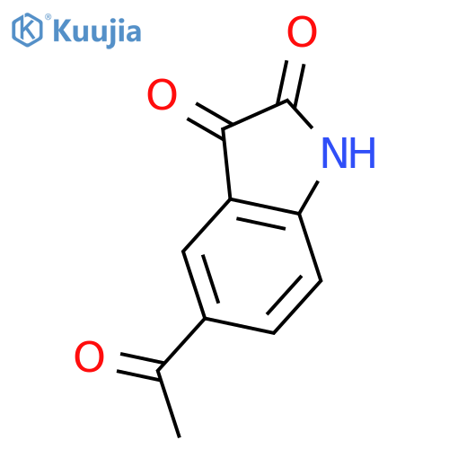 1H-INDOLE-2,3-DIONE, 5-ACETYL- structure