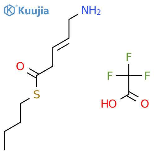 3-PENTENETHIOIC ACID, 5-AMINO-, S-BUTYL ESTER, (3E)-, TRIFLUOROACETATE structure