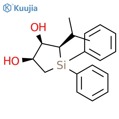 SILACYCLOPENTANE-3,4-DIOL, 2-(1-METHYLETHYL)-1,1-DIPHENYL-, (2R,3R,4S)- structure