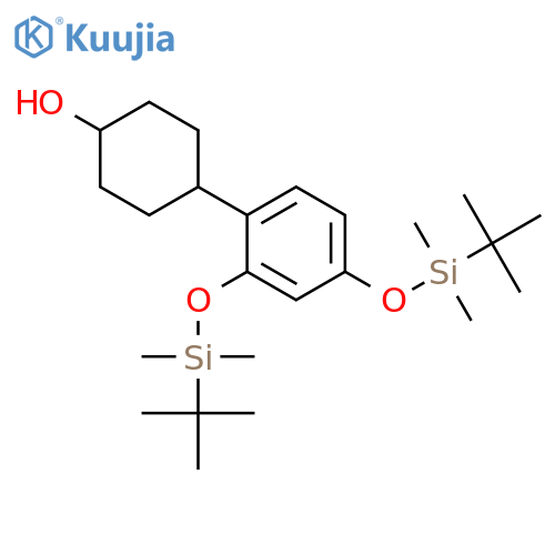 Cyclohexanol, 4-[2,4-bis[[(1,1-dimethylethyl)dimethylsilyl]oxy]phenyl]- structure
