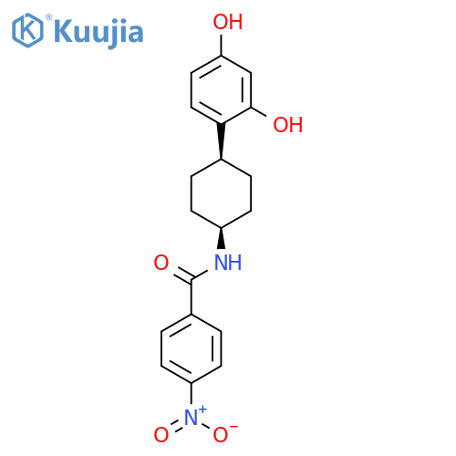 BENZAMIDE, N-[CIS-4-(2,4-DIHYDROXYPHENYL)CYCLOHEXYL]-4-NITRO- structure