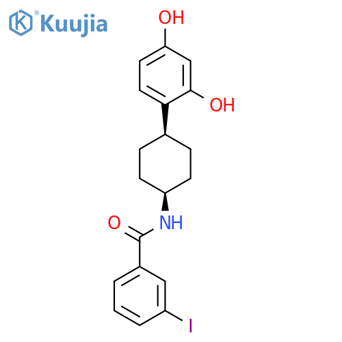 BENZAMIDE, N-[CIS-4-(2,4-DIHYDROXYPHENYL)CYCLOHEXYL]-3-IODO- structure