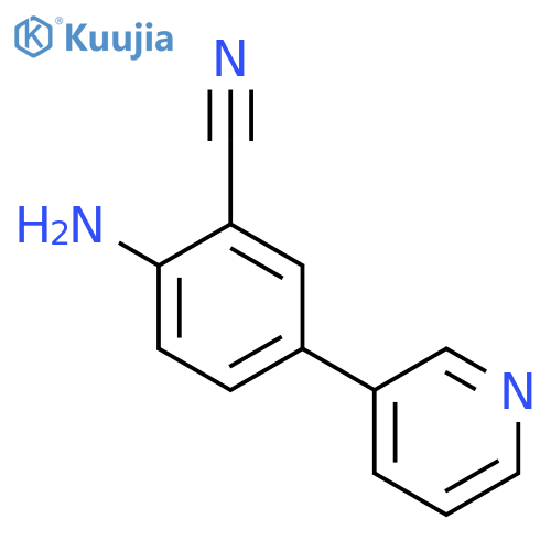 Benzonitrile, 2-amino-5-(3-pyridinyl)- structure