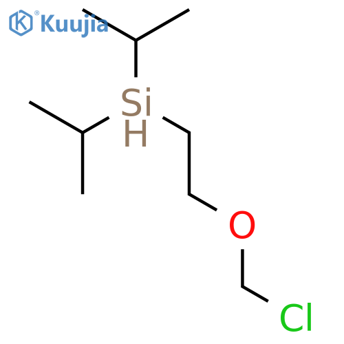 SILANE, [2-(CHLOROMETHOXY)ETHYL]BIS(1-METHYLETHYL)- structure