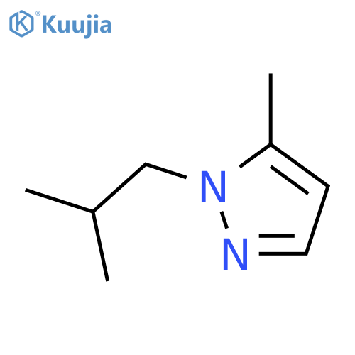 5-methyl-1-(2-methylpropyl)-1H-pyrazole structure