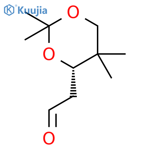 1,3-Dioxane-4-acetaldehyde, 2,2,5,5-tetramethyl-, (4S)- structure