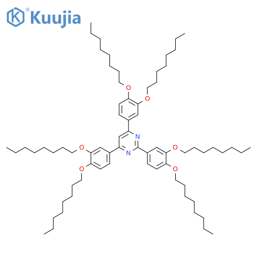 PYRIMIDINE, 2,4,6-TRIS[3,4-BIS(OCTYLOXY)PHENYL]- structure