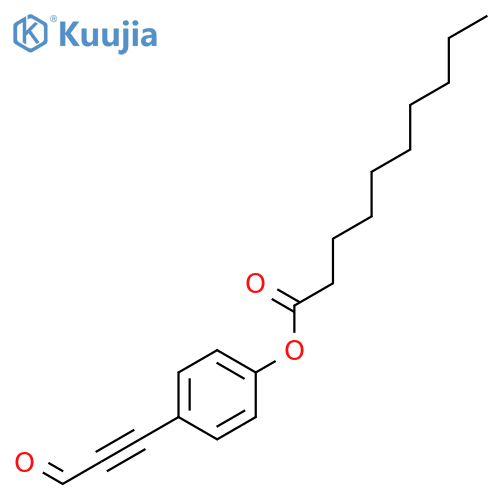 Decanoic acid, 4-(3-oxo-1-propynyl)phenyl ester structure