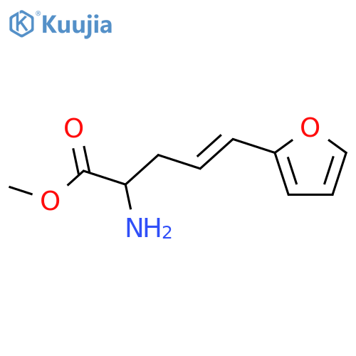 4-Pentenoic acid, 2-amino-5-(2-furanyl)-, methyl ester, (4E)- structure