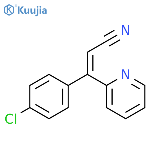 2-Propenenitrile, 3-(4-chlorophenyl)-3-(2-pyridinyl)- structure