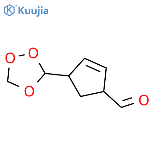 2-CYCLOPENTENE-1-CARBOXALDEHYDE, 4-(1,2,4-TRIOXOLAN-3-YL)- structure