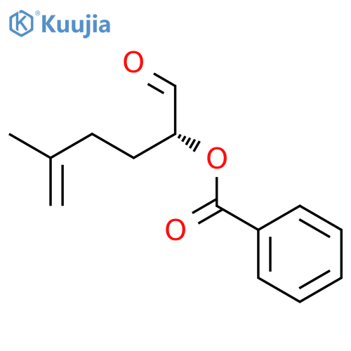 5-Hexenal, 2-(benzoyloxy)-5-methyl-, (2R)- structure