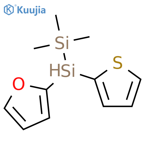 Disilane, 2-(2-furanyl)-1,1,1-trimethyl-2-(2-thienyl)- structure