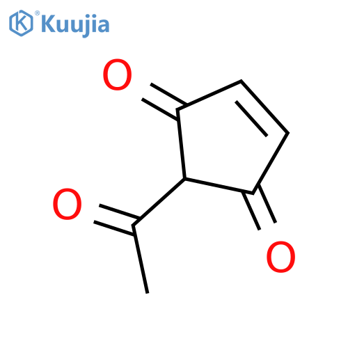 2-Acetylcyclopent-4-ene-1,3-dione structure