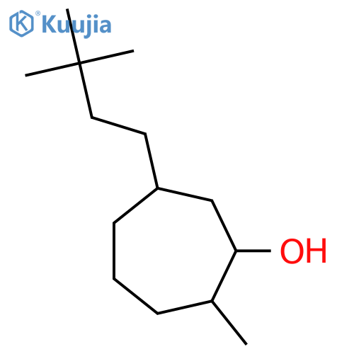 Cycloheptanol, 6-(3,3-dimethylbutyl)-2-methyl- structure