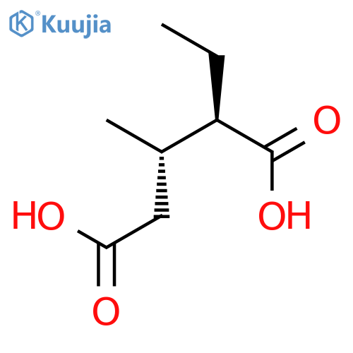 Pentanedioic acid, 2-ethyl-3-methyl-, (R*,S*)- structure
