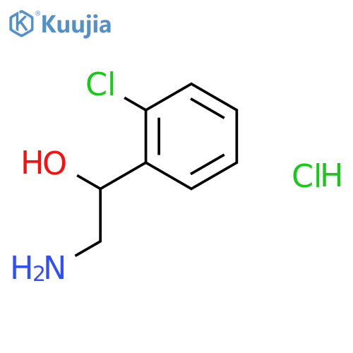 2-amino-1-(2-chlorophenyl)ethan-1-ol hydrochloride structure