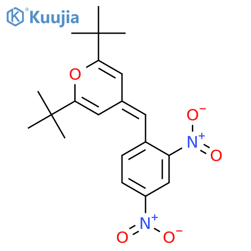 4H-PYRAN, 2,6-BIS(1,1-DIMETHYLETHYL)-4-[(2,4-DINITROPHENYL)METHYLENE]- structure