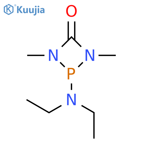 1,3,2-DIAZAPHOSPHETIDIN-4-ONE, 2-(DIETHYLAMINO)-1,3-DIMETHYL- structure