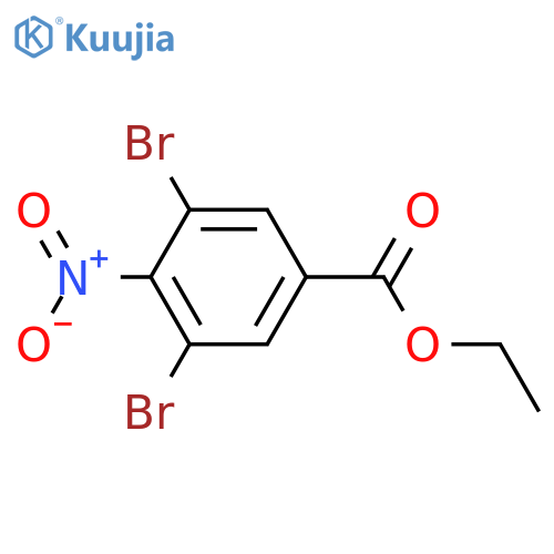 Benzoic acid, 3,5-dibromo-4-nitro-, ethyl ester structure