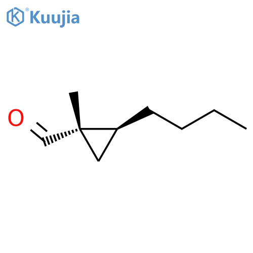 Cyclopropanecarboxaldehyde,2-butyl-1-methyl-, (1R,2R)-rel- structure